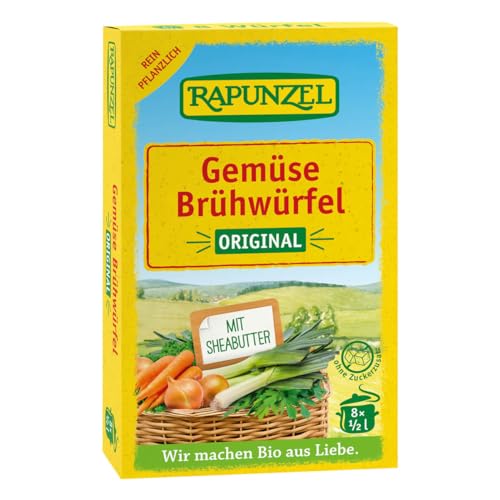 Rapunzel Gemüse-Brühwürfel Original, mit Bio-Hefe (2 x 4 l) von Rapunzel