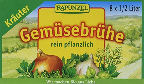 Rapunzel Gemüse-Brühwürfel mit Kräutern, mit Bio-Hefe, 8 Stück, 8 x 0,5l Rapunzel Gemüse-Brühwürfel mit Kräutern, mit Bio-Hefe, 8 Stück, 8 x 0,5l von Rapunzel