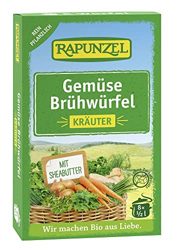 Rapunzel Gemüse-Brühwürfel mit Kräutern, mit Bio-Hefe (1 x 84 gr) von Rapunzel