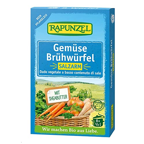 Rapunzel Gemüsebrühe, 8 Würfel, salzarm von Rapunzel