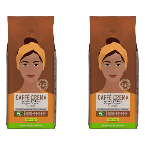 Rapunzel Bio Heldenkaffee Crema, ganze Bohne HIH (2 x 1 kg) von Rapunzel