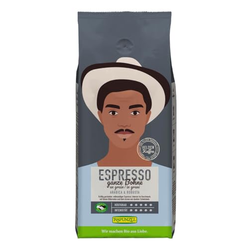 Rapunzel Bio Heldenkaffee Espresso, ganze Bohne HIH (1 x 1 kg) von Rapunzel