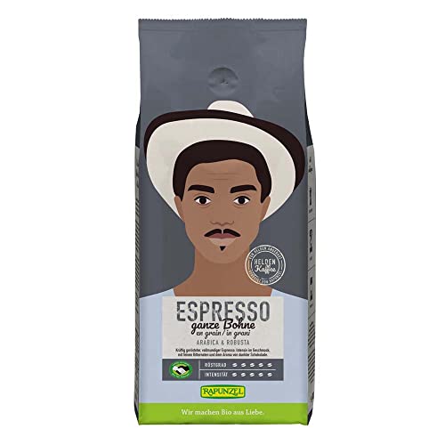 Rapunzel Heldenkaffee Espresso, ganze Bohne, 1kg (12) von Rapunzel