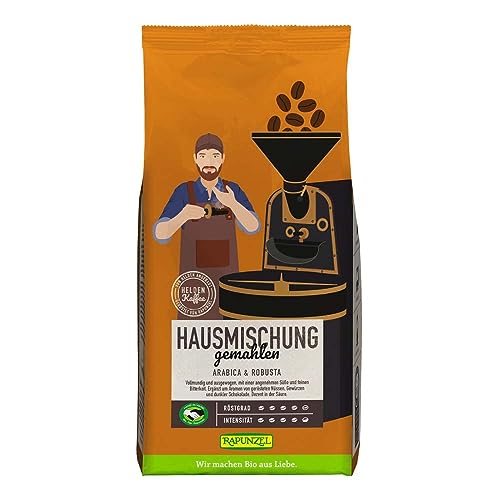 Rapunzel Heldenkaffee Hausmischung, gemahlen, 500g (12) von Rapunzel