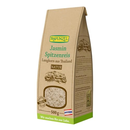 Rapunzel Jasmin Spitzenreis Langkorn natur, 1er Pack (1 x 500 g) - Bio von Rapunzel