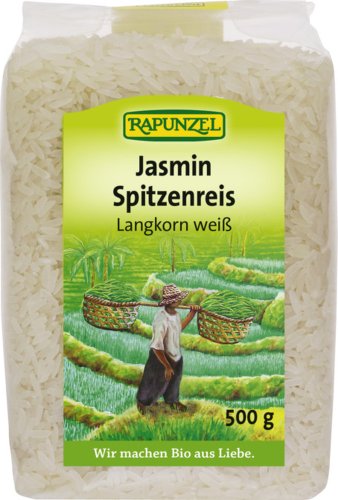 Rapunzel Jasmin Spitzenreis Langkorn weiß, 2er Pack (2 x 500 g) - Bio von Rapunzel