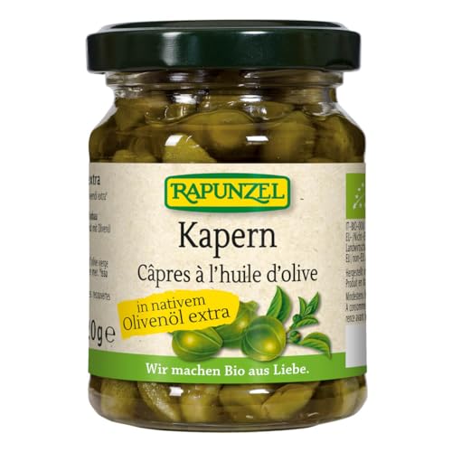 Rapunzel Kapern in Olivenöl, 1er Pack (1 x 120 g) - Bio von Rapunzel