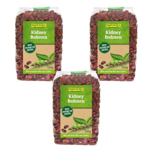 Rapunzel Kidney Bohnen, rot, 3er Pack (3 x 500 g) - Bio von Rapunzel