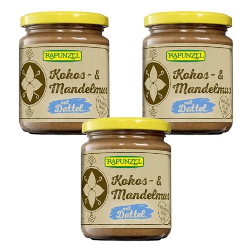 Rapunzel Kokos-& Mandelmus mit Dattel, 3er Pack (3 x 250 g) von Rapunzel