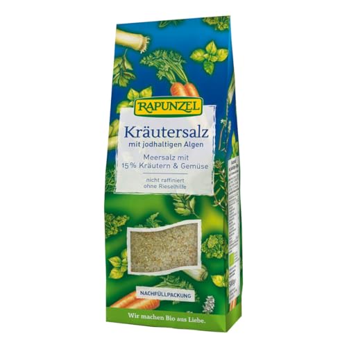 Rapunzel Kräutersalz jodiert mit 15% Kräutern und Gemüse, 1er Pack (1 x 500 g) - Bio von Rapunzel