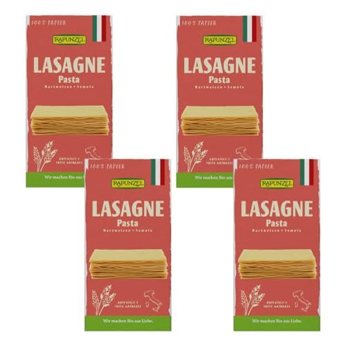 Rapunzel Lasagne-Platten Semola, 4er Pack (4 x 250 g) - Bio von Rapunzel