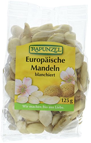 Rapunzel Mandeln blanchiert, Europa, 4er Pack (4 x 125 g) - Bio von Rapunzel