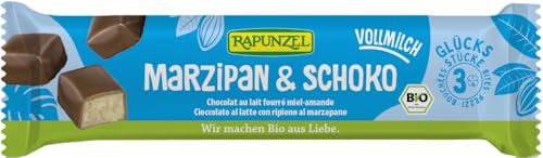 Rapunzel Bio Glücksstücke Marzipan & Schoko Vollmilch (6 x 50 gr) von Rapunzel