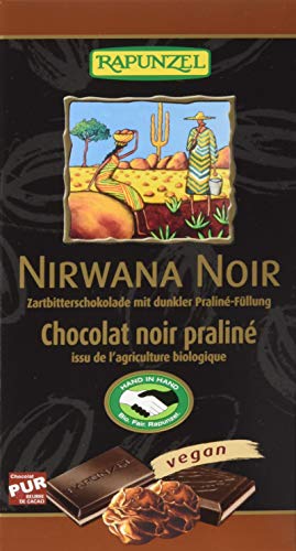 Rapunzel Nirwana Noir 55% mit dunkler Trüffelfüllung HIH, 3er Pack (3 x 100 g) - Bio von Rapunzel