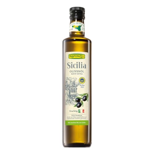 Rapunzel Olivenöl Sicilia DOP nativ extra, 1er Pack (1 x 0,50l) - Bio von Rapunzel