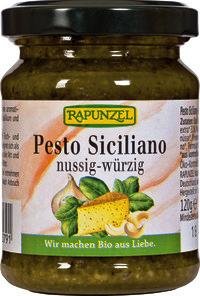 Rapunzel Pesto Siciliano, 4er Pack (4 x 120 g) - Bio von Rapunzel