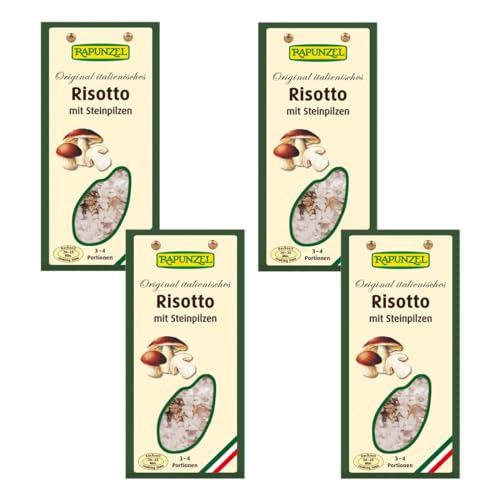 Rapunzel Risotto mit Steinpilzen, 4er Pack (4 x 250 g) - Bio von Rapunzel