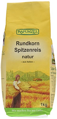 Rapunzel Rundkorn Spitzenreis, natur, 1000 g von Rapunzel