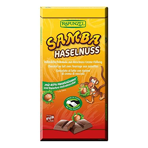 Rapunzel Samba Schokolade, mit Haselnuss-Creme, 90 g von Rapunzel