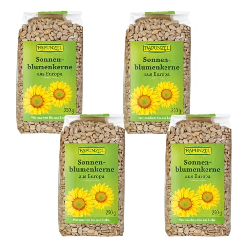 Rapunzel Sonnenblumenkerne,4er Pack (4x 250 g) - Bio von Rapunzel