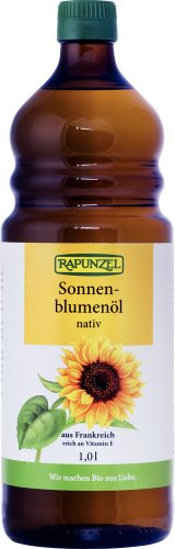 Rapunzel Sonnenblumenöl nativ, 1er Pack (1 x 1 l) - Bio von Rapunzel
