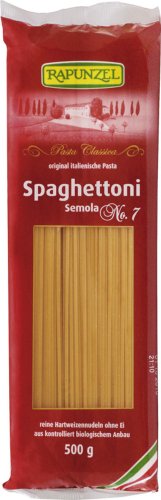 Rapunzel Spaghettoni Semola, nummer 7, 6er Pack (6 x 500 g) - Bio von Rapunzel