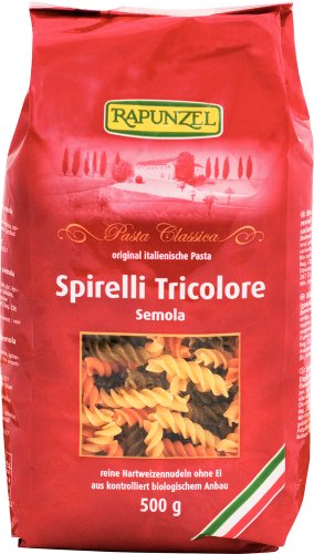 Rapunzel Spirelli Tricolore Semola bunt, 2er Pack (2 x 500 g) - Bio von Rapunzel