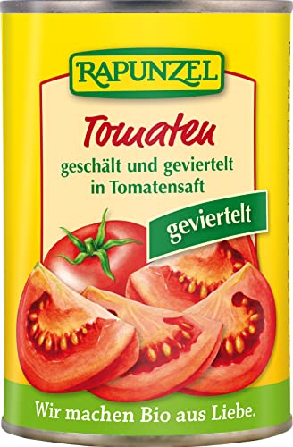 Rapunzel Tomaten, geschält und geviertelt (400 g) - Bio von Rapunzel