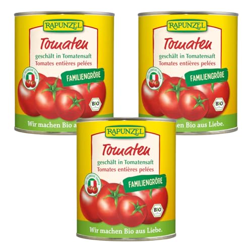 Rapunzel Tomaten geschält in der Dose, 3er Pack (3 x 800 g) - Bio von Rapunzel