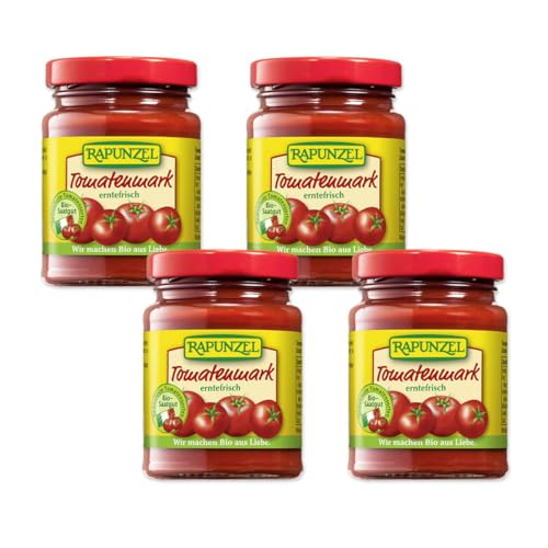 Rapunzel Tomatenmark 22% Tr.M, 4er Pack (4 x 100 g) - Bio von Rapunzel