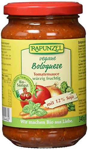 Rapunzel Tomatensauce Bolognese, vegetarisch, mit Soja, 2er Pack (2 x 533 g) - Bio von Rapunzel