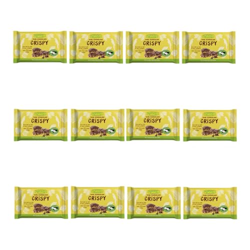 Rapunzel Vollmilch Schokolade Crispy, 12er Pack (12 x 100g) - Bio von Rapunzel