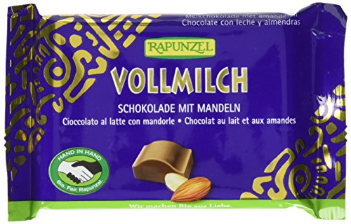 Rapunzel Vollmilch Schokolade mit ganzen Mandeln HIH Bio, 100 g von Rapunzel