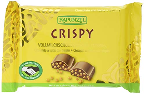 Rapunzel Vollmilchschokolade Crispy HIH, 2er Pack (2 x 100 g) - Bio von Rapunzel