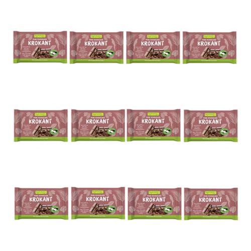 Rapunzel Vollmilchschokolade mit Mandelkrokant, 12er Pack (12 x 100g) - Bio von Rapunzel