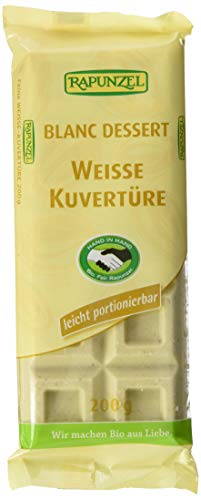 Rapunzel Weisse Kuvertüre HIH, 4er Pack (4 x 200 g) von Rapunzel