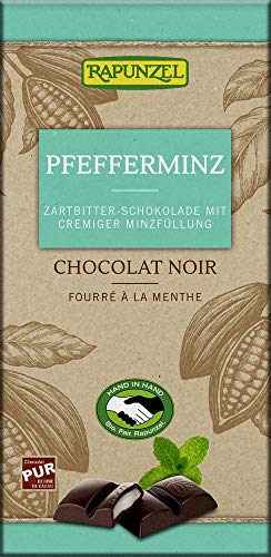 Zartbitter Schokolade mit Pfeffermi von Rapunzel