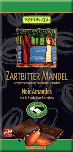 Zartbitter Schokolade 55% Kakao mit Mandelstückc von Rapunzel