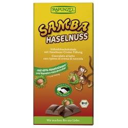 Vollmilchschokolade Samba mit Haselnüssen von RAPUNZEL