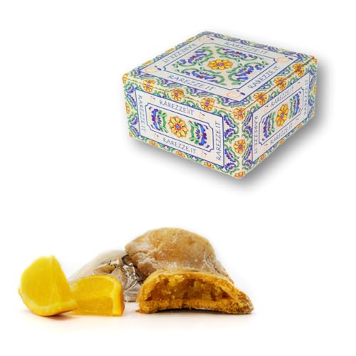 RAREZZE - Fagottini-Kekse aus Mürbeteig mit Sizilianische Orange Feingebäck mit Orangenfüllung in einer wunderschönen Geschenkbox (gr.400). RAREZZE: traditioneller sizilianischer Konditorenkunst von rarezze.it