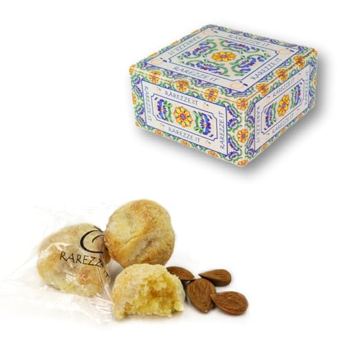 RAREZZE - Sizilianische Mandelgebäck handgefertigt in Sizilien von einer alten handwerkskonditorei, Schönen Geschenkbox (gr.400). RAREZZE: direkt aus Sizilien, Feingebäck, Keksen, cannoli von rarezze.it