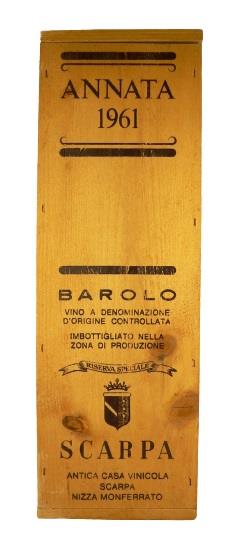 1961 Barolo Riserva Especial Scarpa von Raritäten