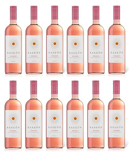 12x 0,75l - 2023er - Rasgón - Tempranillo Rosado - Vino de la Tierra de Castilla - Spanien - Rosé-Wein halbtrocken von Bodegas Rasgon