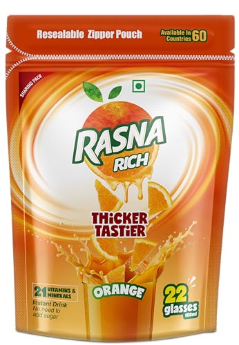 Rasna Fruitplus Instant Orange Getränkekonzentrat Mix -500g von Rasna