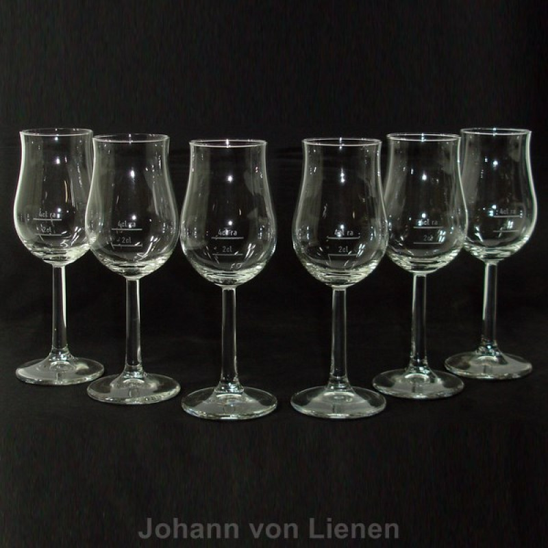 6 Whisky Nosing Gläser Eichung b. 0,02+0,04 6 Whisky Nosing Gläser Eichung b. 0,02+0,04 von Rastal