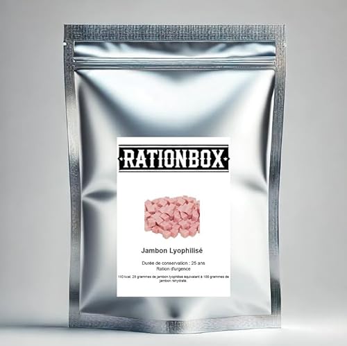 Gefriergetrockneter Schinken - Haltbarkeit: 25 Jahre - Notration Gefriergetrockneter Schinken - Haltbarkeit: 25 Jahre - Notration von Rationbox