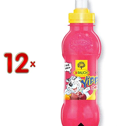 Yippy Cerise 12 x 330 ml Flasche (Fruchtsaft Kirsch) von Rauch Fruchtsäfte