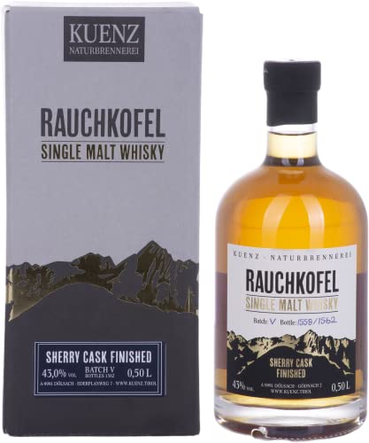 Rauchkofel Single Malt Whisky Sherry Cask Finished 43% Vol. 0,5l in Geschenkbox von Rauchkofel