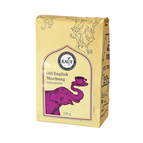 Rauf Tee | Schwarzer Tee Old English Mischung | 500g | Aromatische China-Darjeeling Mischung mit Lapsang Souchong | Fein-rauchige Note | Loser Tee von Rauf Tea Bremen
