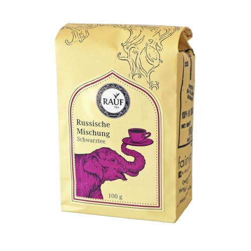 Rauf Tee | Schwarzer Tee Russische Mischung | 500g | Milde Schwarztee-Mischung aus Darjeeling Ceylon China | Ideal für Samowar | Aromatisch & mild Rauf Tee | Schwarzer Tee Russische Mischung | 500g | Milde Schwarztee-Mischung aus Darjeeling Ceylon China | Ideal für Samowar | Aromatisch & mild von Rauf Tea Bremen